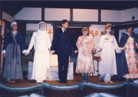 L-r :   Edith, Ruth, Charles, Madame Arcati, Elvira and Mrs Bradman (Doctor Bradman out of shot on the right)
