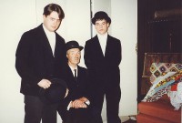 Jim as Dada with two of his sons Owen (Rob) and Gwylim (Karl)