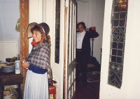 Mrs Madog and CyfarthaDenise and Alan Harrow in the background