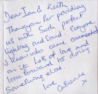 Catherine thank you card inner